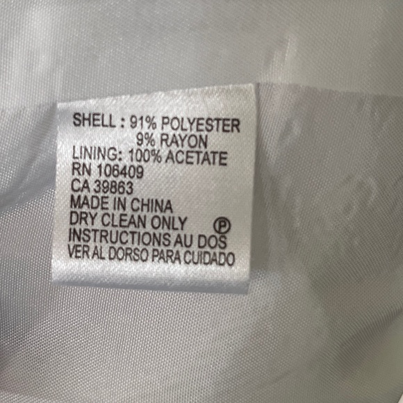 Tahari Authur S.Levine White Dress Gold Details Cap Sleeve 10 - Picture 13 of 13